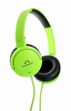 SoundMAGIC P21 On-Ear Headphones - Green