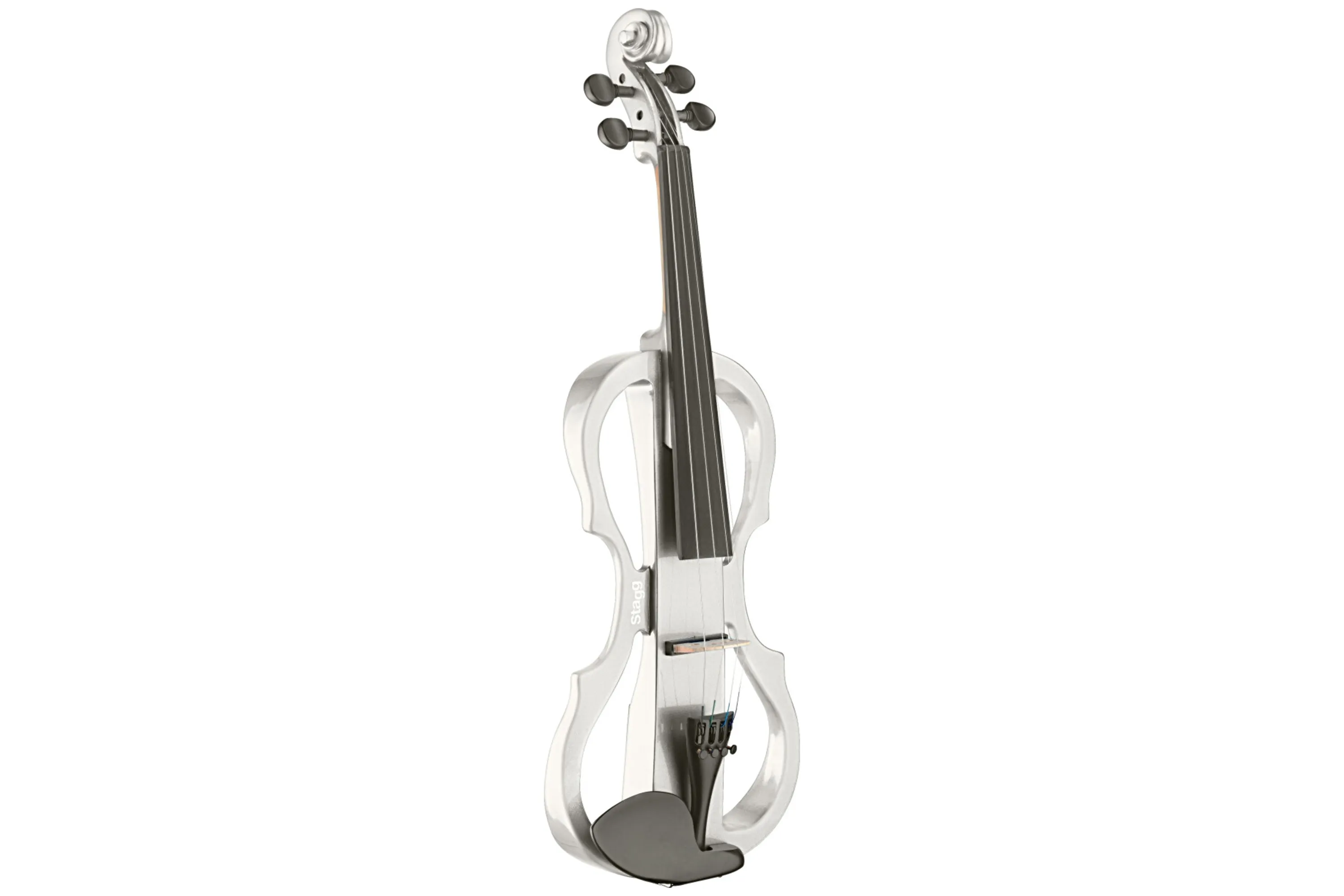 Stagg EVN X-4/4 WH 4/4 Electric Violin Set with Soft Case and Headphones - White