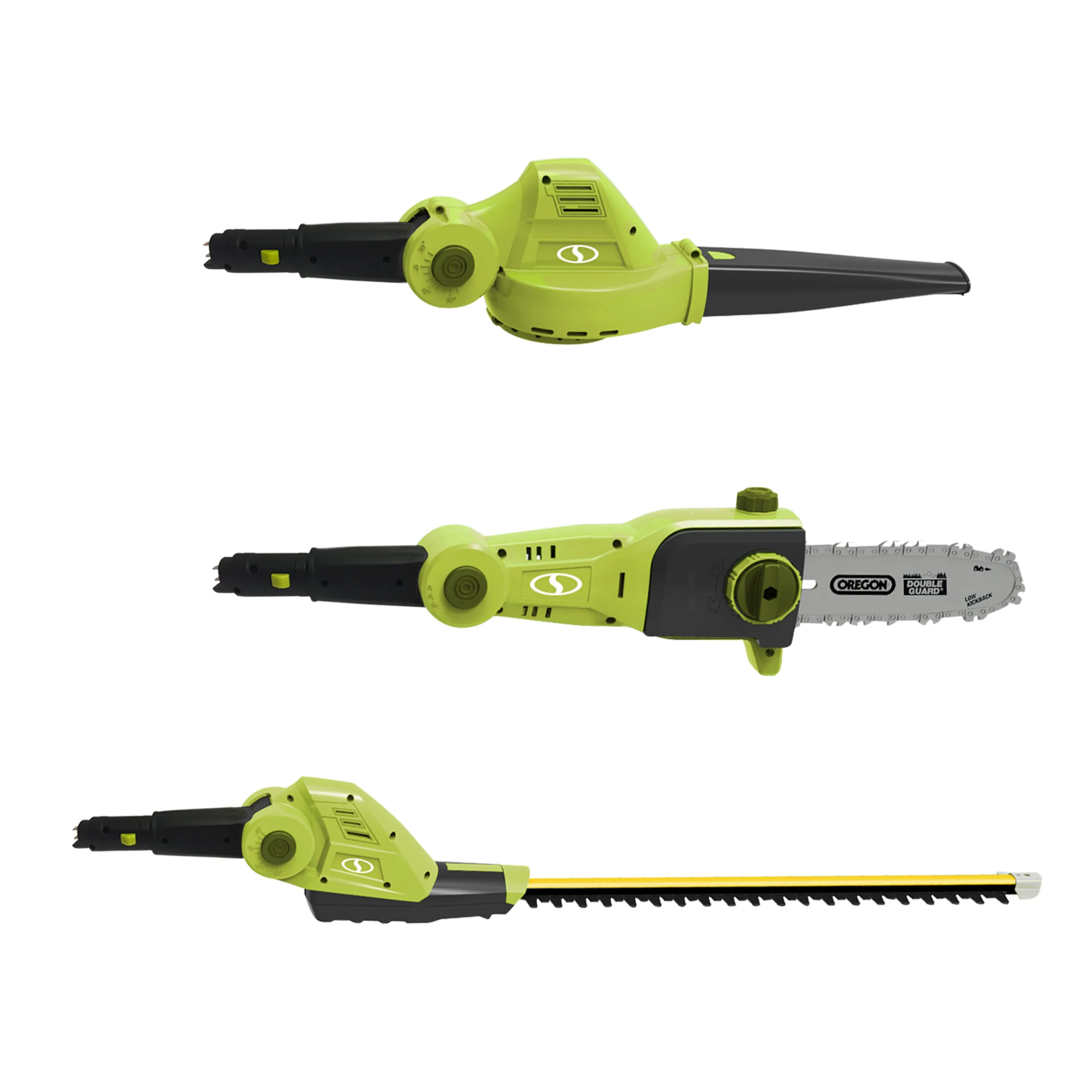 Sun Joe GTS4001C 24-Volt* 3-in-1 Yard Care Solution | Hedge Trimmer | Pole Saw | Leaf Blower | W/ 2.0-Ah Battery   Charger