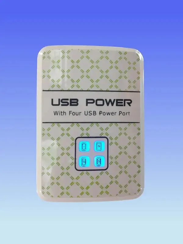 USB Charger 4-Port Charging Station