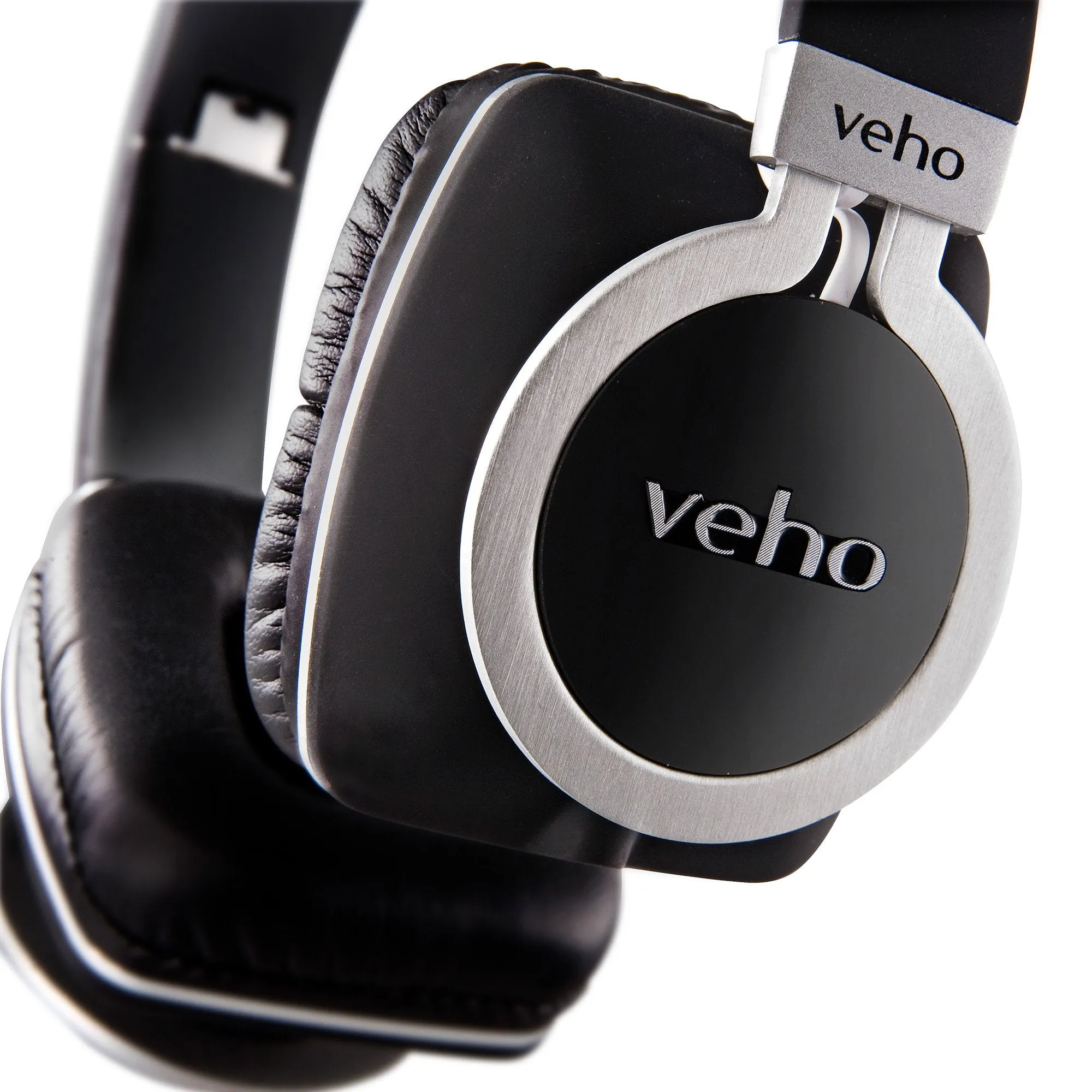 Veho Z-8 Designer Aluminium Headphones with Detachable Flex Cord System and Folding Design