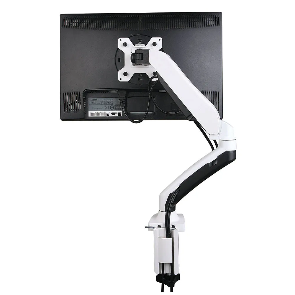 Visby Ergonomic Gas Assisted Single Monitor Arm