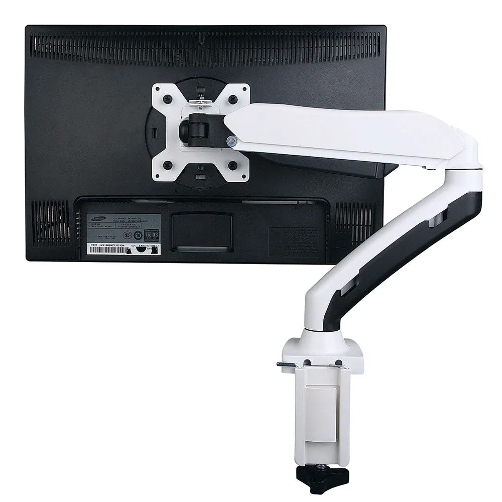 Visby Ergonomic Gas Assisted Single Monitor Arm