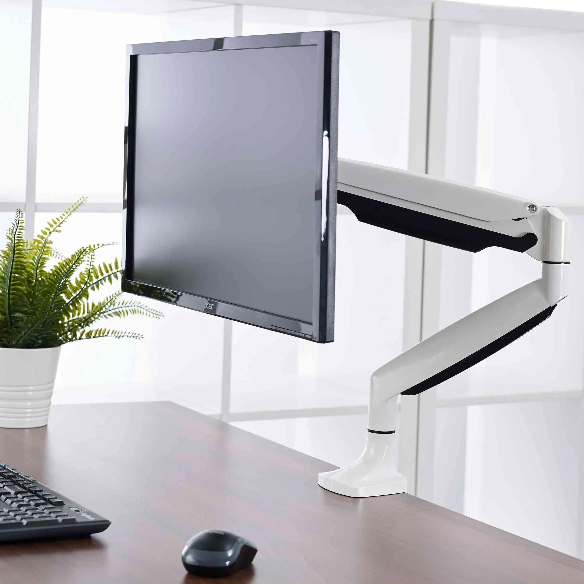 Visby Ergonomic Gas Assisted Single Monitor Arm