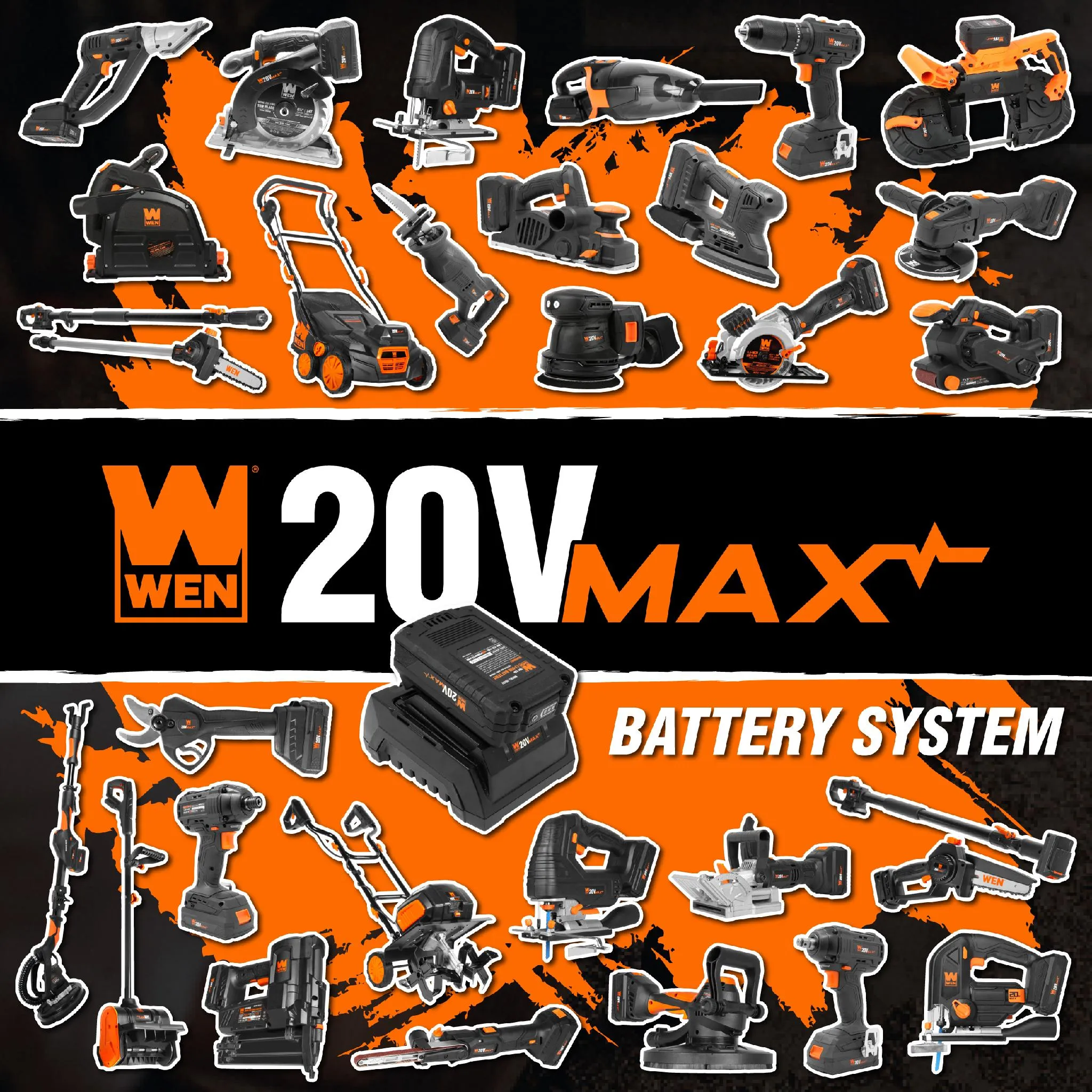 WEN 20625 20V Max 6.5-Inch Cordless Circular Saw with 4.0 Ah Lithium-Ion Battery and Charger