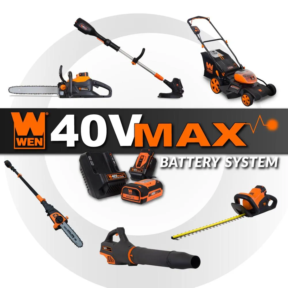 WEN 40421BT 40V Max Lithium Ion 10-Inch Cordless and Brushless Pole Saw (Tool Only)