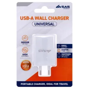 White 1 Port Usb A 1A Charger