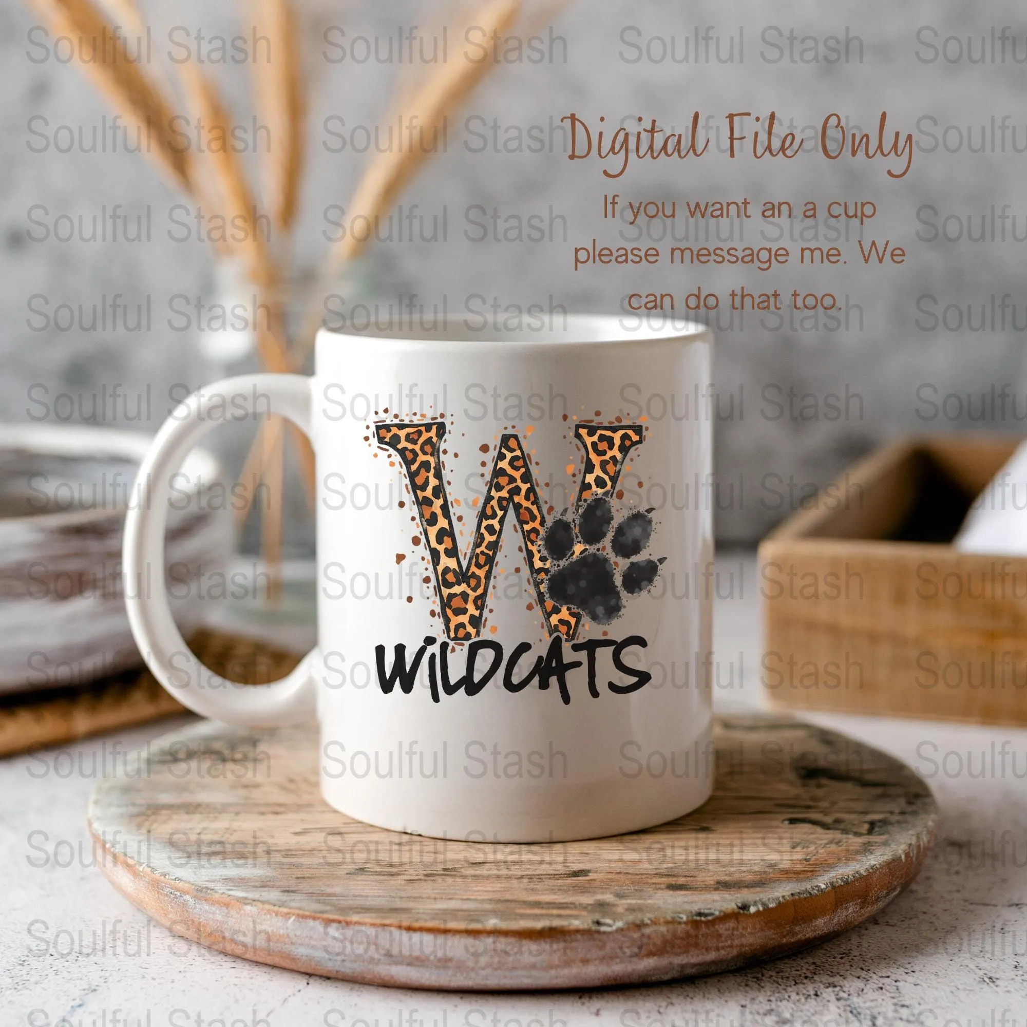 Wildcats Leopard Print, Digital  Sublimation, Design PNG for DIY Projects, Wildcat PNG, Paw Print, Cheerleader, Cheer mom, Letter Monogram