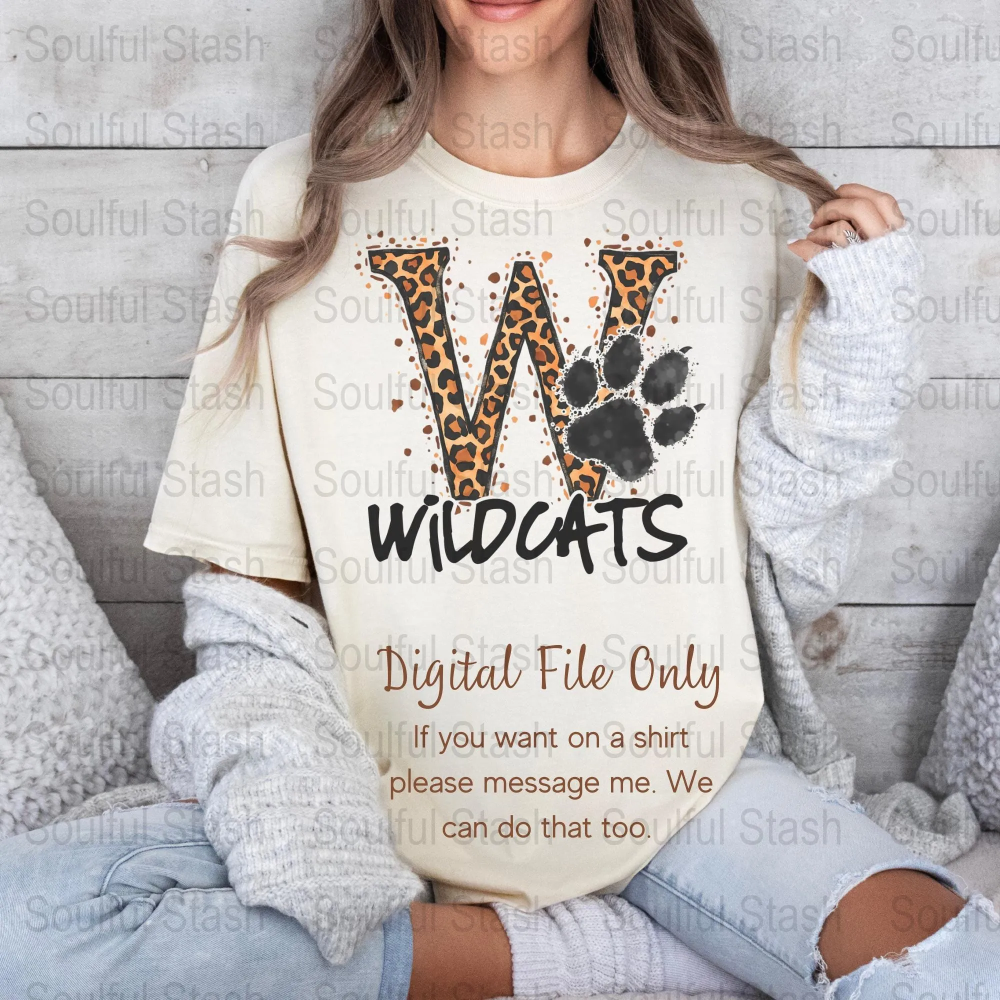 Wildcats Leopard Print, Digital  Sublimation, Design PNG for DIY Projects, Wildcat PNG, Paw Print, Cheerleader, Cheer mom, Letter Monogram