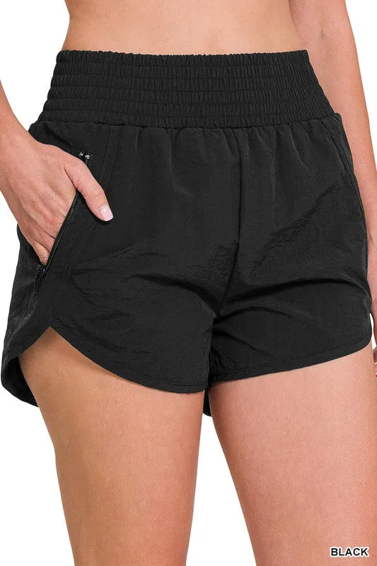 Windbreaker Waistband Shorts