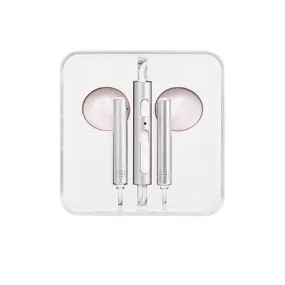 Wire Control In-ear Earphones with Mic(Silver) Model:1318