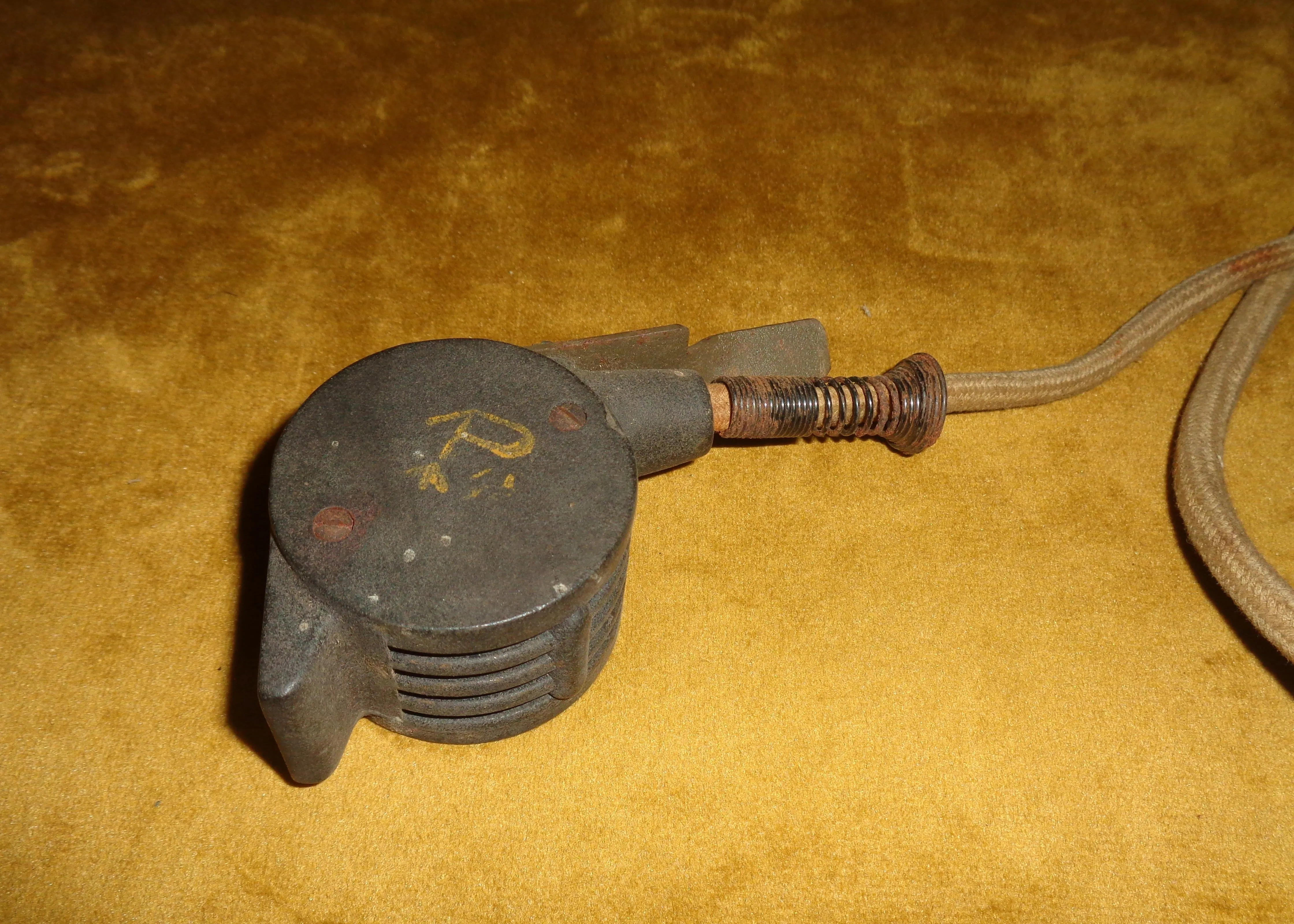 WW2 Canadian WS58 Headset Comprising Dominion Headphones with DM1 Microphone and Cannon Plug