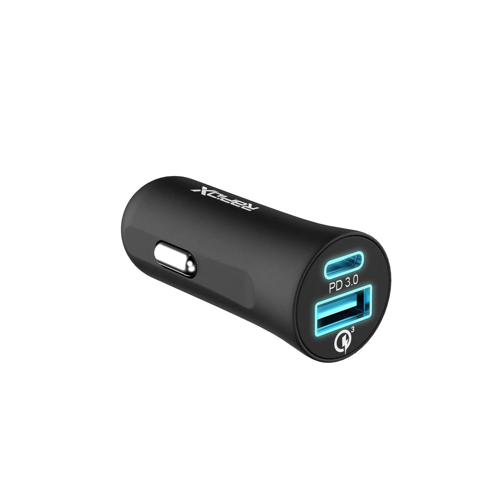 X2PD Compact & Fast Dual Car Charger with 30W USB-C PD - Black