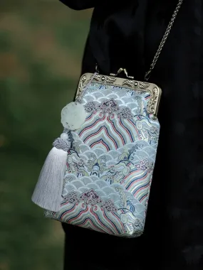 Yu Hai 玉海 Jade Sea Brocade Phone Purse